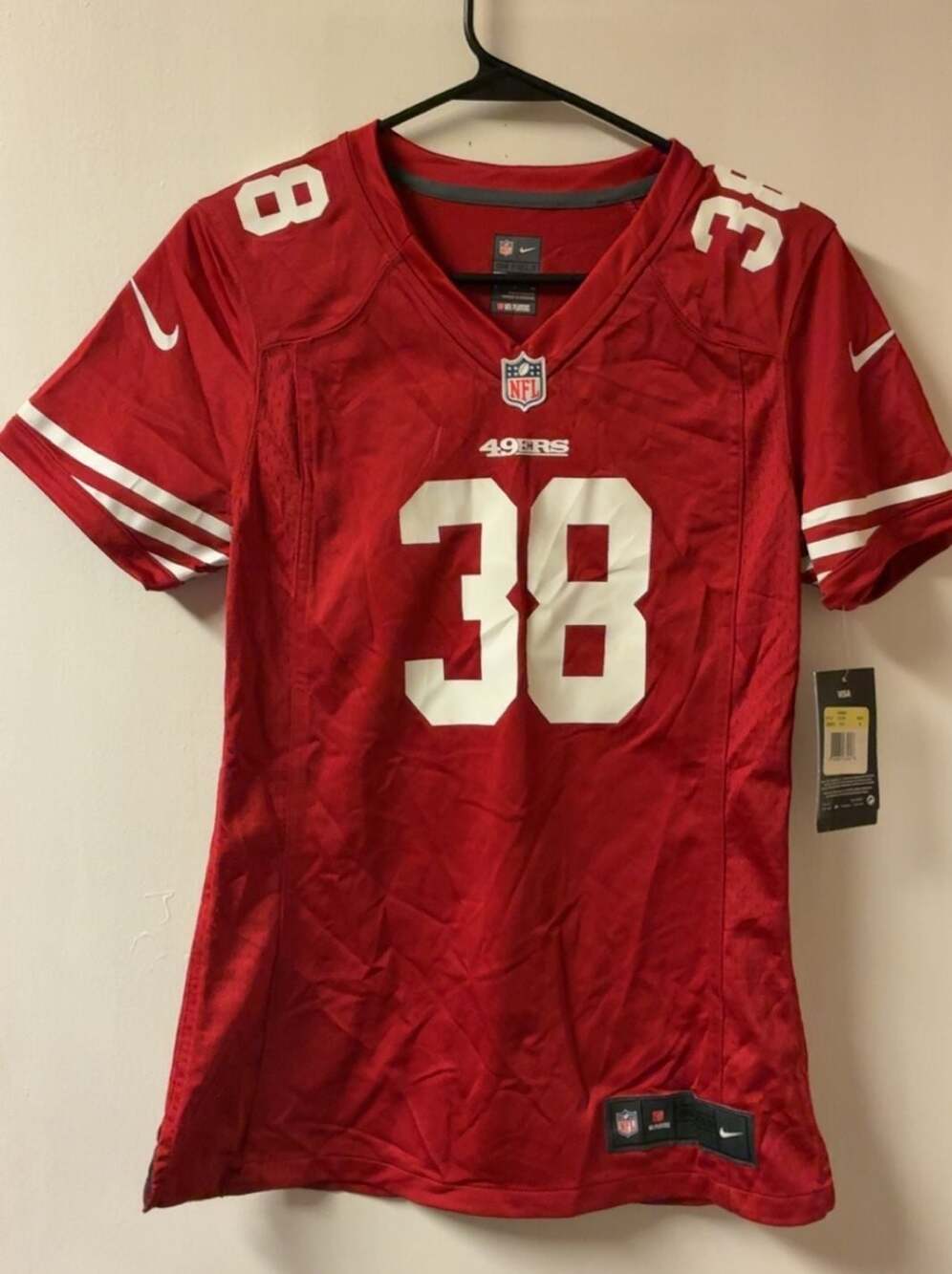 Nike Jarryd Hayne #38 San Francisco 49ers Women's Football Jersey Size S